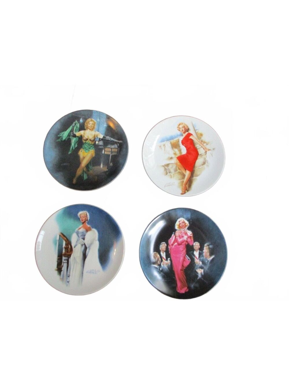 Vintage Marilyn Monroe Delphi Collector Plates Set of 4 1992